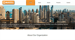 Desktop Screenshot of maxellgroup.ae